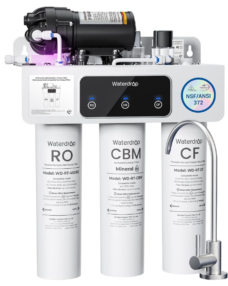 Waterdrop T3-M Système d'Osmose Inverse avec Reminéralisation, 450 GPD
