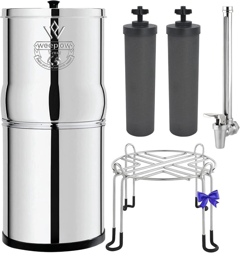 Weeplow Venus Système Filtration d'Eau par Gravité 5.6L Inox AISI 304