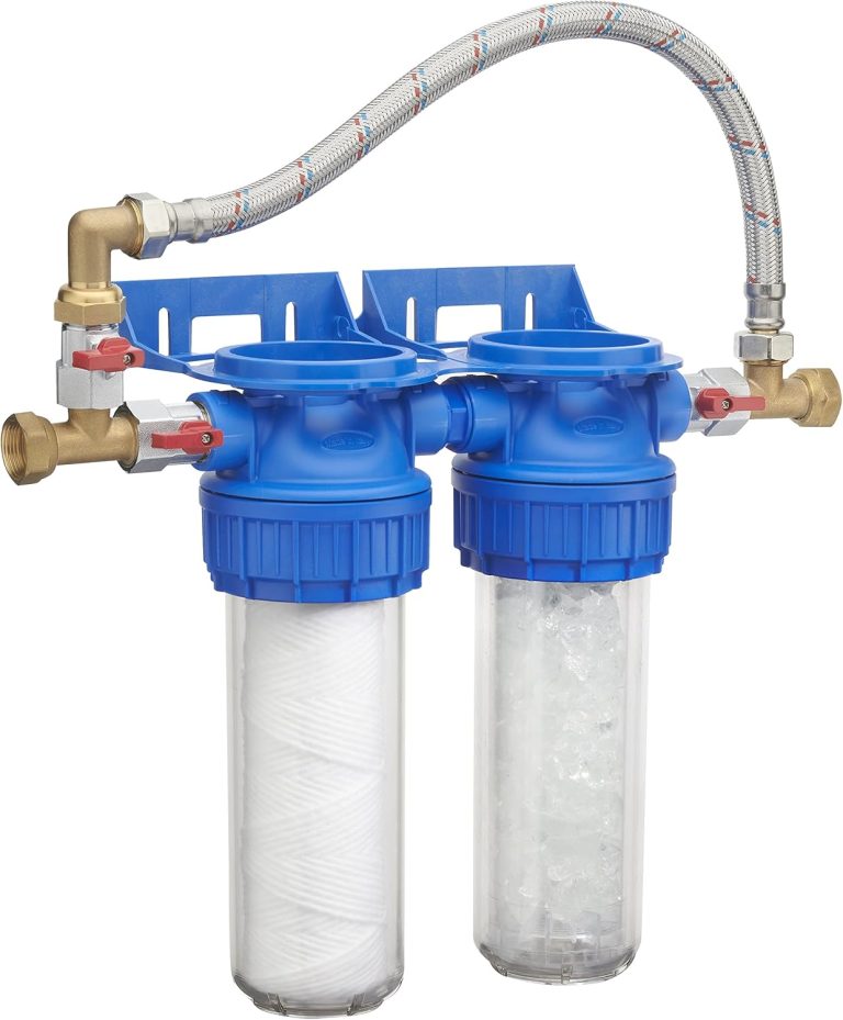 ORIA Station Double traitement Anti Calcaire/filtration Anti Impuretés 25 microns avec By Pass